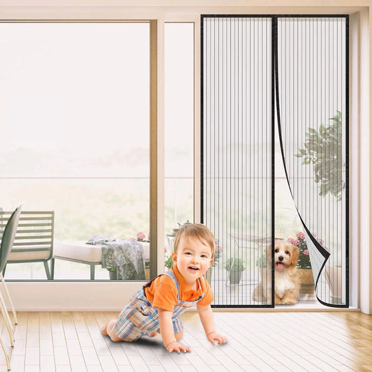 Magnetic screen door